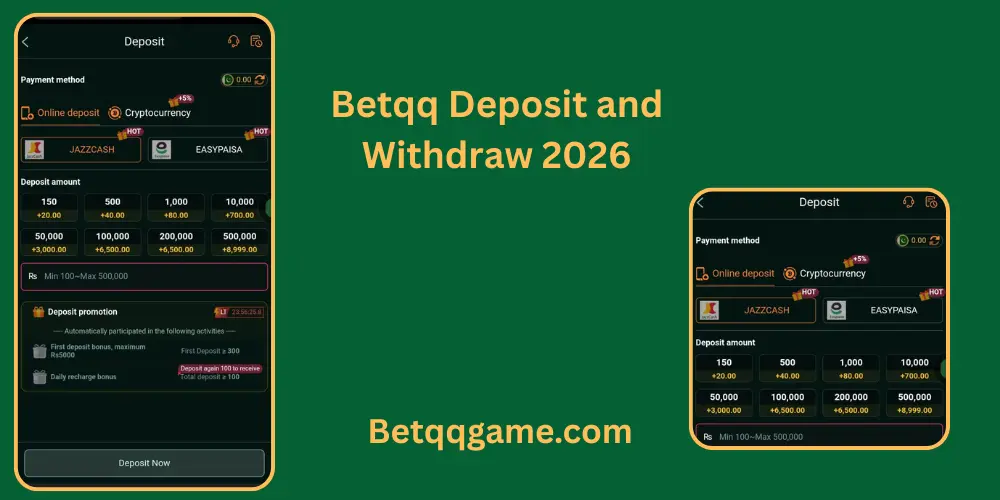 betqq game deposit and withdraw